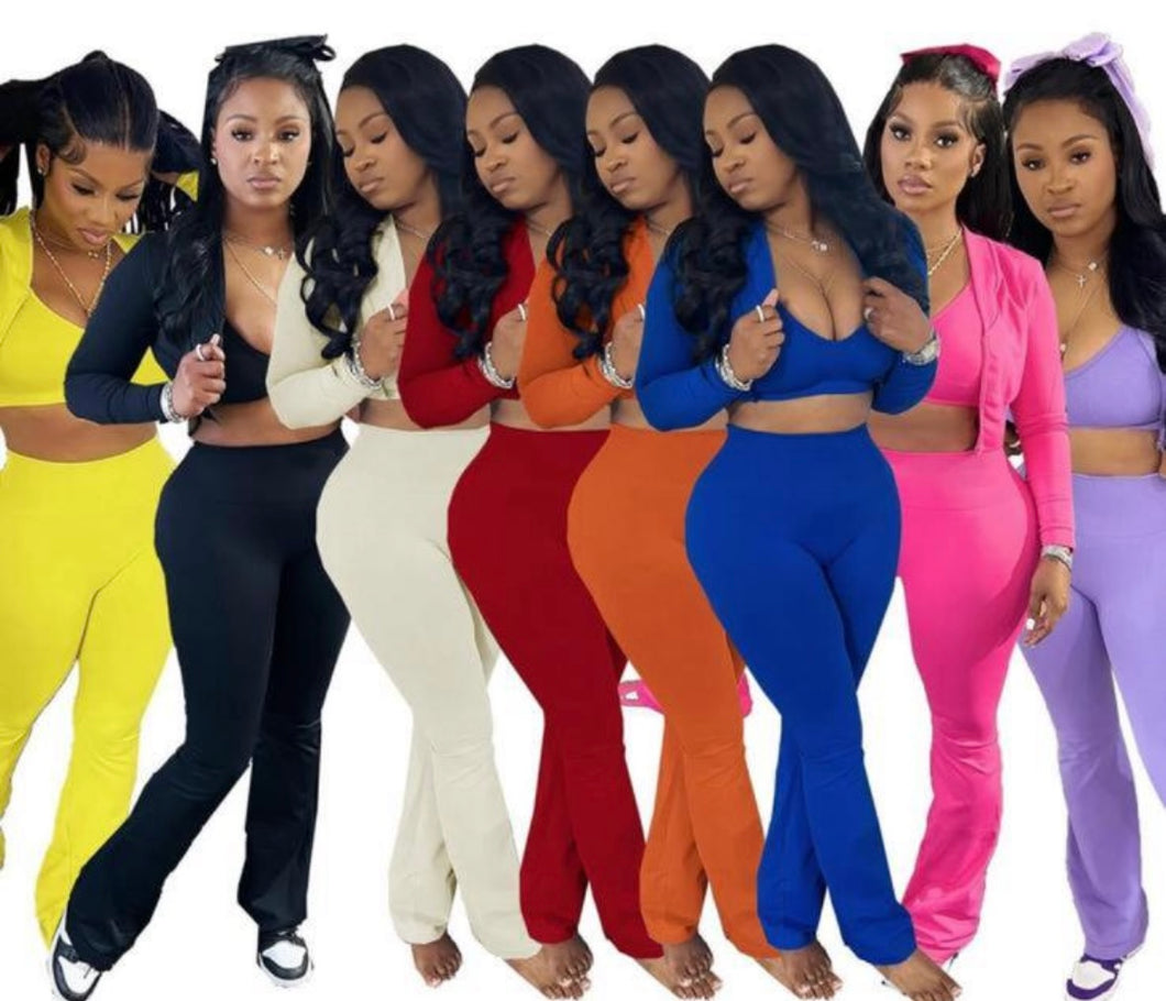 3 piece pant set