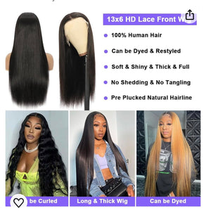 straight wig 13x 6 lace 250 Density