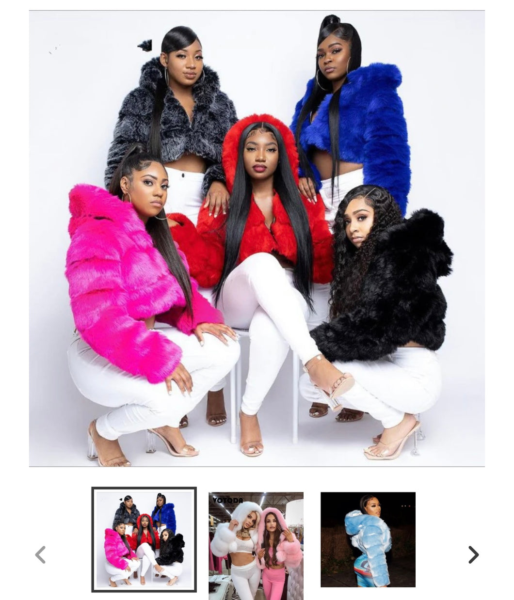 That girl Fur coat