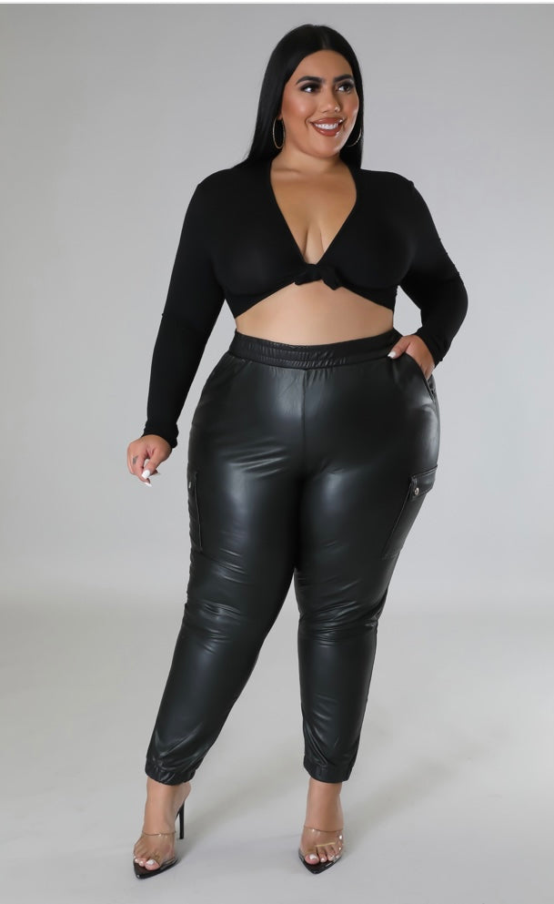 Leather pants for plus size barbs