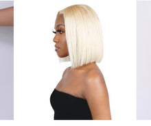 Load image into Gallery viewer, 14 inch transparent lace blonde Bob
