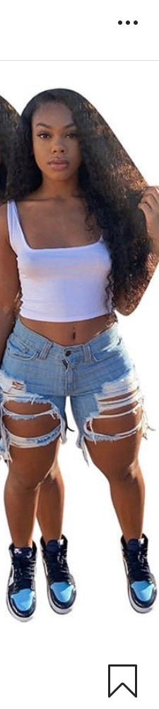 Ripped Jean short